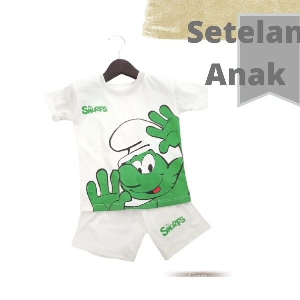 |1| Setelan Pakaian Bayi | Baju Anak Putih Print