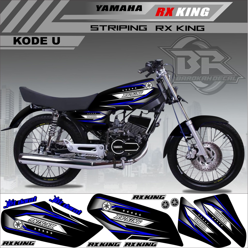 Sticker Rx King Variasi Stiker Lis Striping Rx King Kode U