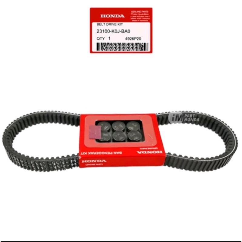 VANBELT BELT DRIVE KIT BELTING SET ROLLER GENIO BEAT NEW LED 2020 STREET SCOOPY K0J ORIGINAL 23100K0JBA0