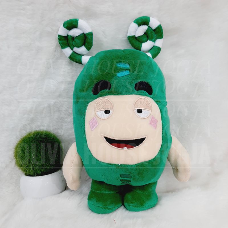 Boneka Zee Oddbods Hijau M Import Boneka Oddbods Hijau M Import