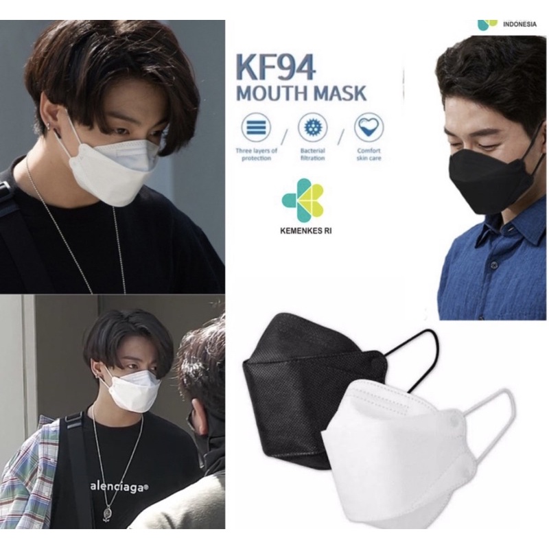 masker kf94 Korea 4ply isi 10 pcs
