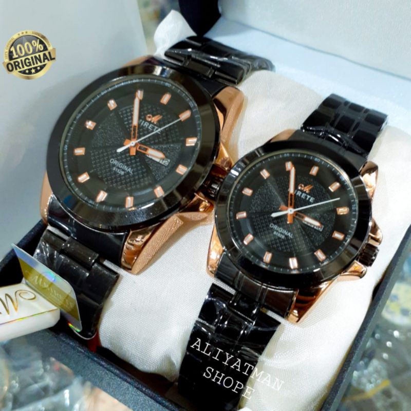 TERBARU JAM TANGAN COUPLE PRIA&amp;WANITA IRETE ORIGINAL MODEL ALEXSANDER