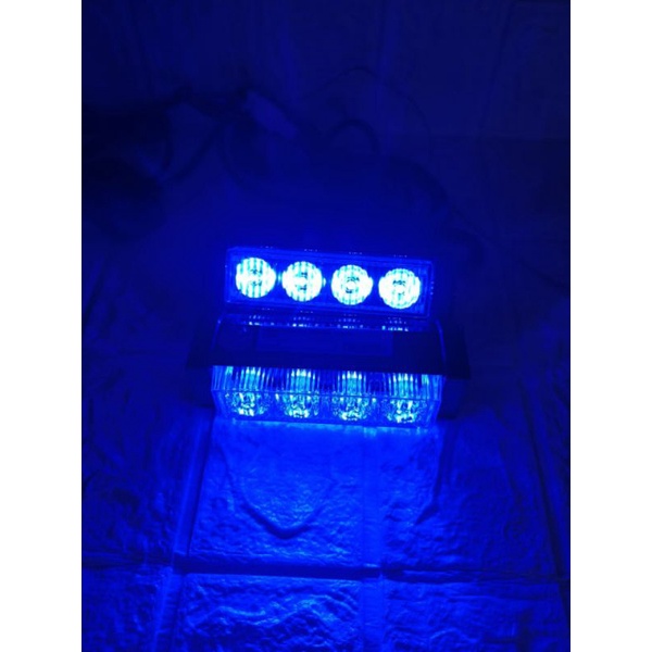 LAMPU LED KEDIP BERGATIAN VAMA 2 MATA 8 LED ALMUNIUM UNIVERSAL MOTOR MOBIL