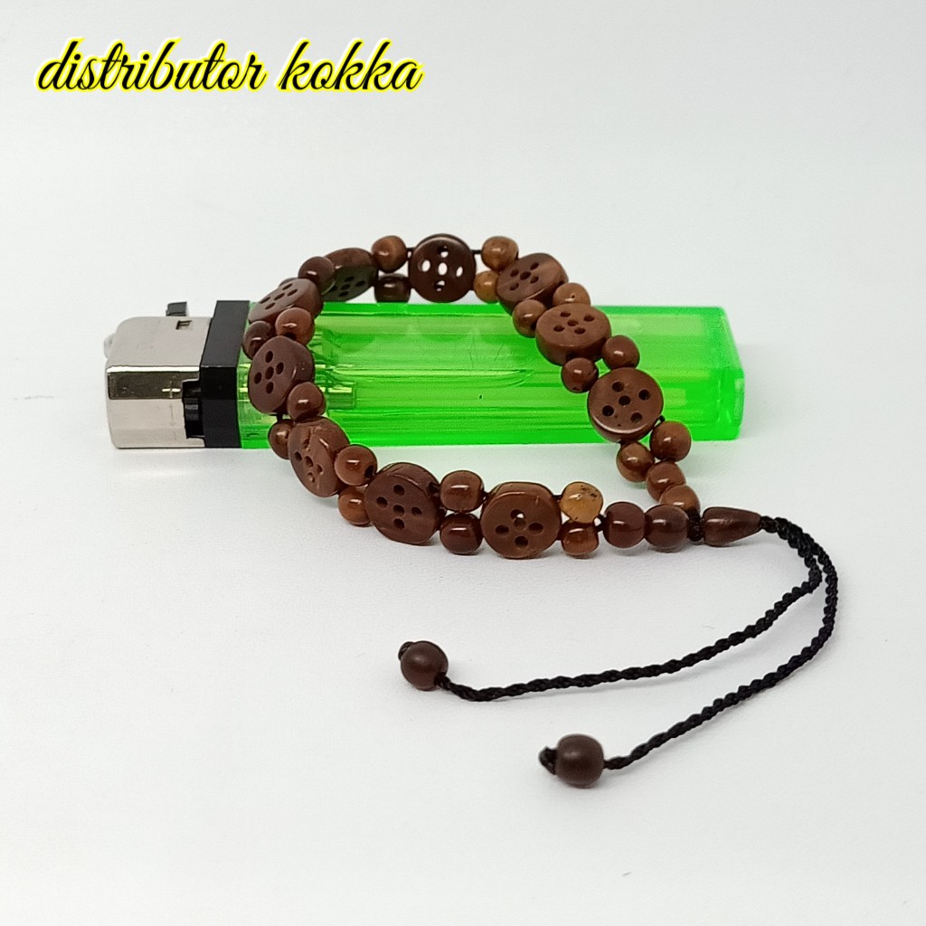 ( SUPER MURAH ) Gelang Kokka kaukah kaokah fukakah koka kancing coklat