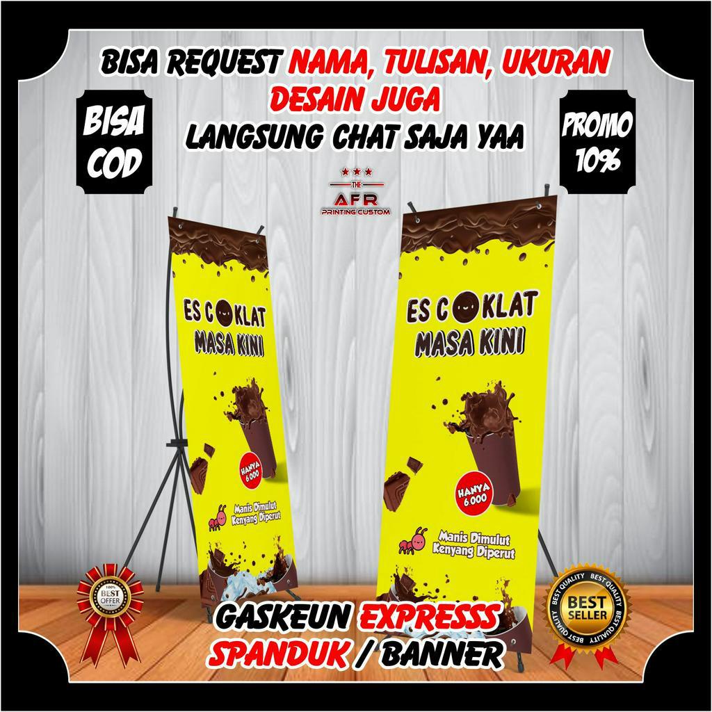 Spanduk Banner Es Coklat Berdiri Viral Kekinian / Banner Berdiri ES COKLAT Ukuran 60 x 160
