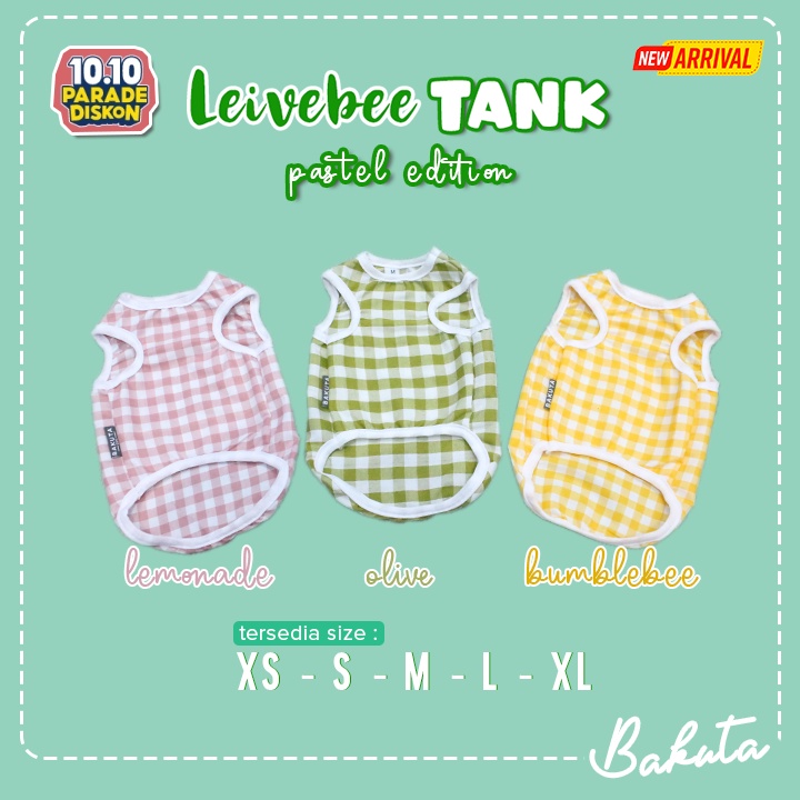 Baju Kucing Tank Edisi Leivebee Tank Lucu Untuk Kucing dan anjing / Baju Kucing Termurah Size XS-XL / Baju Kucing Tangerang