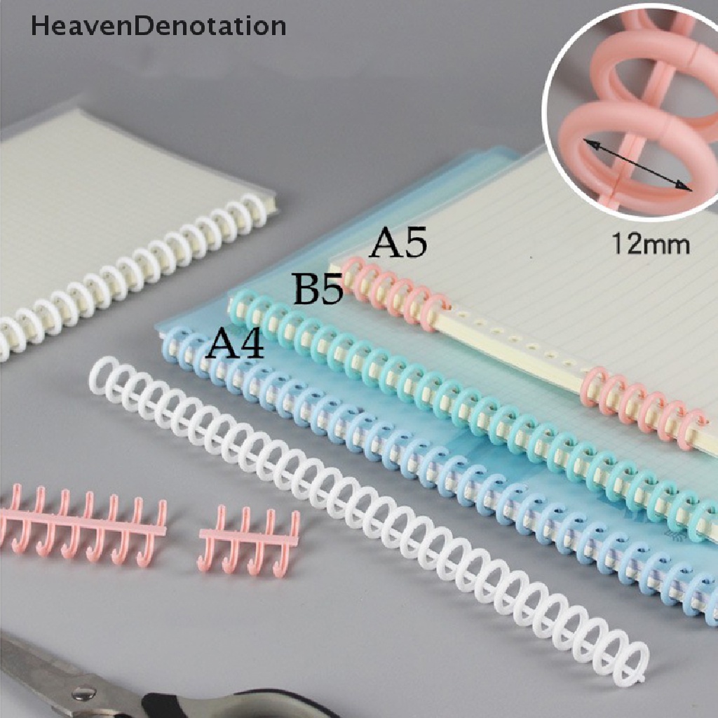 [HeavenDenotation] Plastic 30-Hole Loose Leaf Binders Ring Binding A4 A5 A6 For DIY Paper Notebook