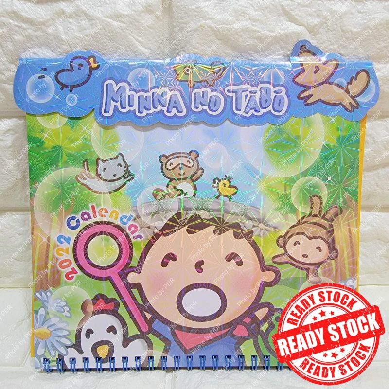 

Kalender Dinding Gantung 2022 + Sticker Sanrio Karakter Minna No Tabo