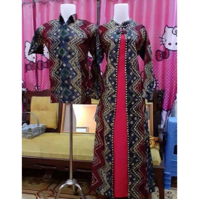 Gamis sasirangan merah