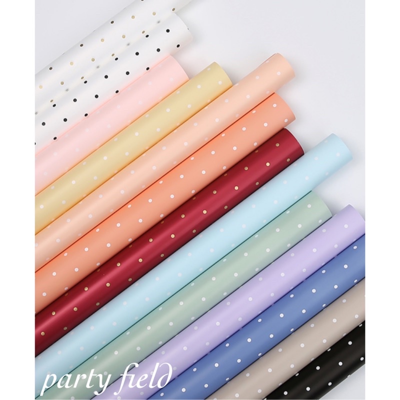 

[1PAK/20PCS] XXY DOT kertas bunga / flower wrapping paper
