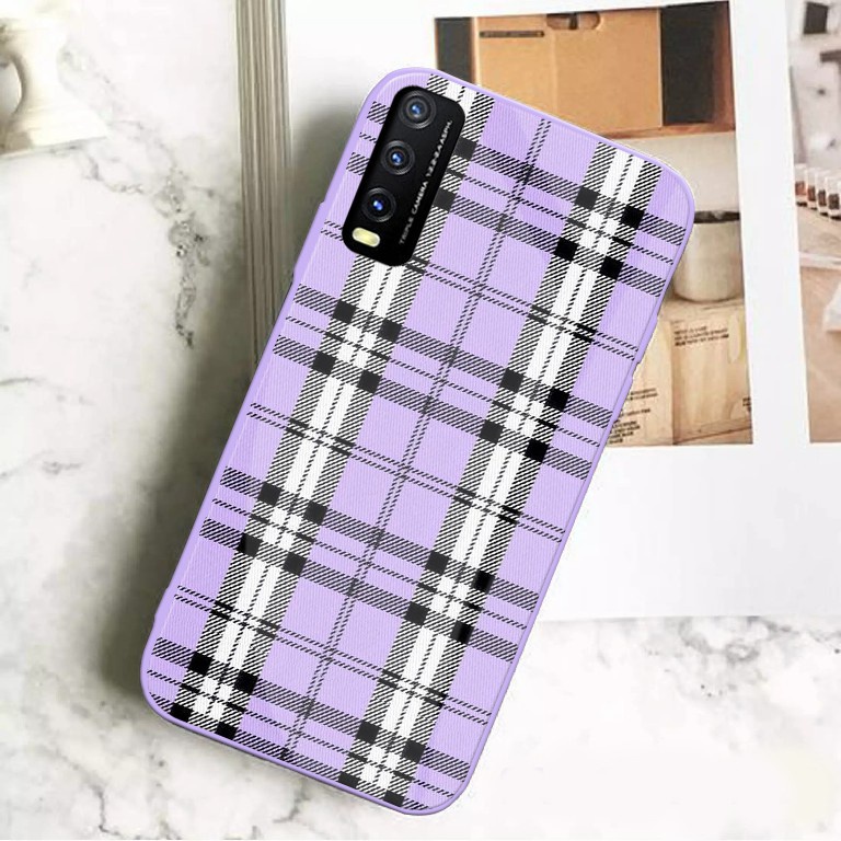 [U37] Softcase Kaca Warna Lilac Vivo Y20 Y12S Y20S - Softcase Mirror Vivo - Case Kaca Vivo -  Softca