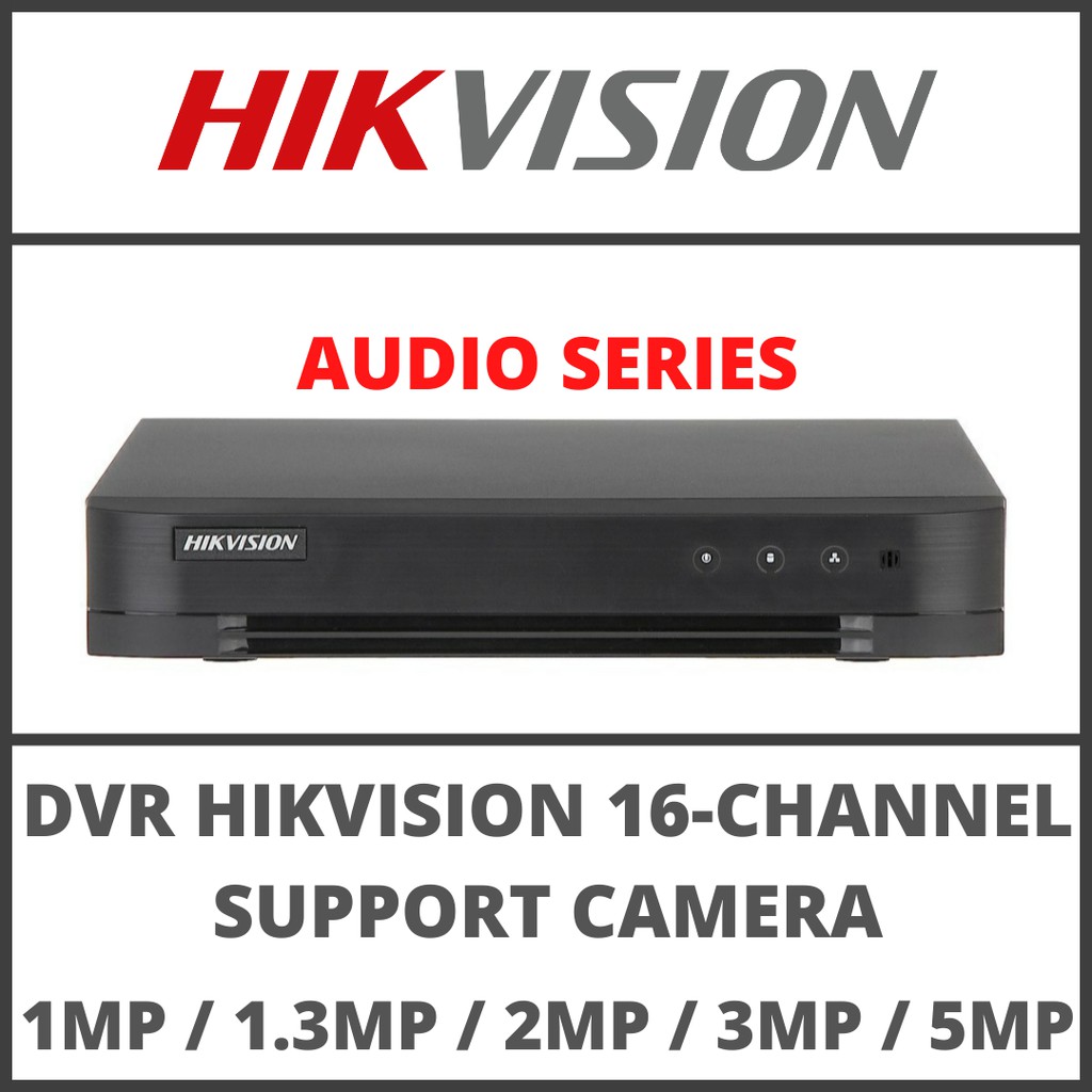 DVR HIKVISION 16 CHANNEL AUDIO SERIES SUPPORT KAMERA 1MP 1.3MP 2MP 3MP 4MP 5MP