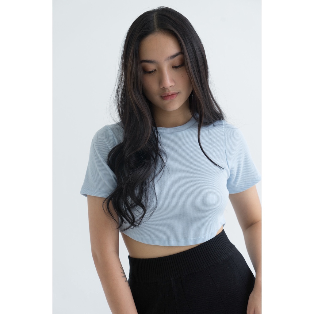 [TAVIA] RHEA RIBBED KNIT TOP