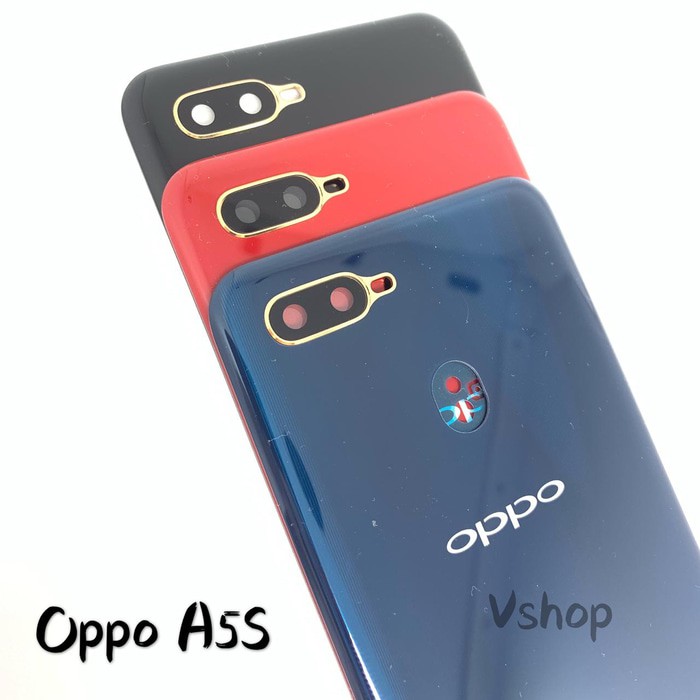 BACKDOOR BACK DOOR BACK CASING TUTUPAN BATERAI BELAKANG OPPO A5S