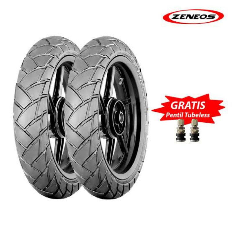 Paket Ban Motor Zeneos Turino Zn33 120/70-17 & 160/60-17 Tubeless