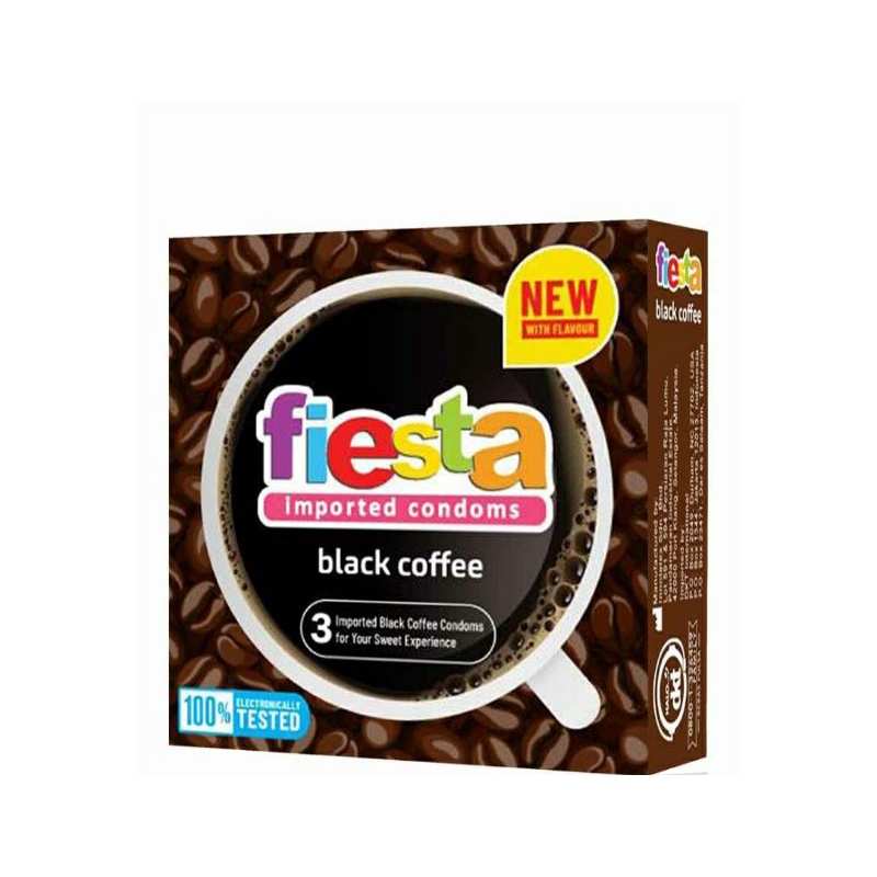 Fiesta Kondom 3'S Black Coffee