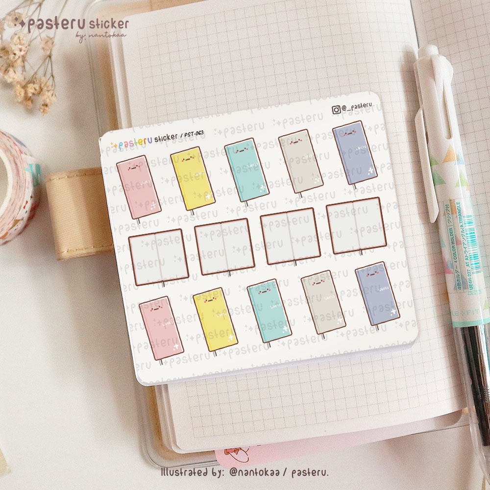 

Pastel Kawaii Hobonichi Weeks | Pasteru Planner Journal Sticker