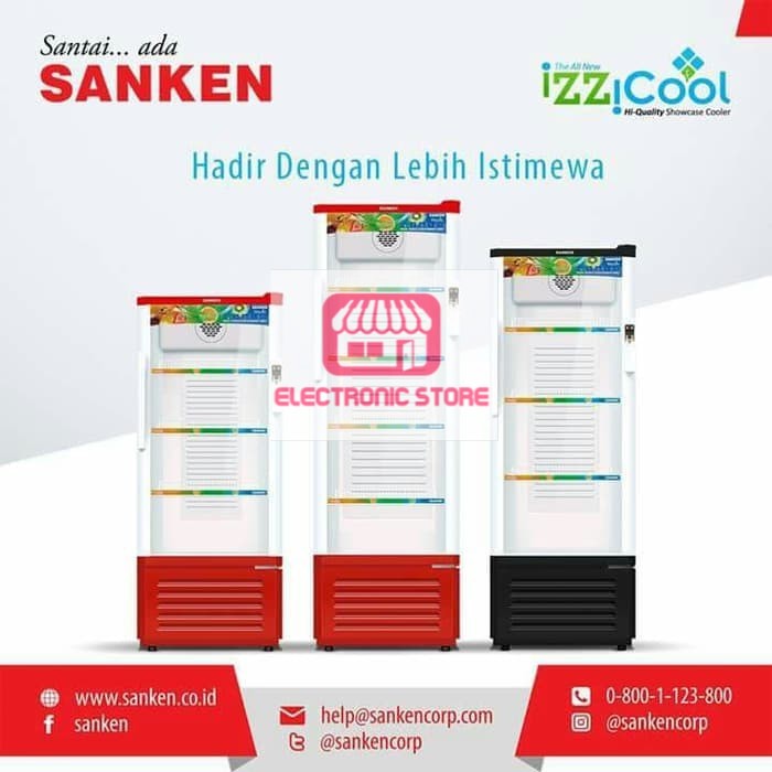 [Khusus Bogor] Showcase 4 Rak merk Sanken SRS-278/279 .