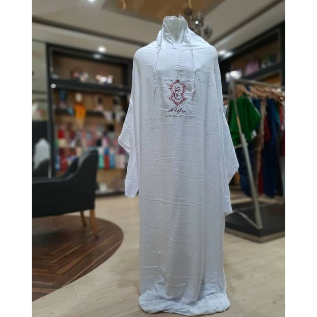 mukena terompah al zahra terusan warna.