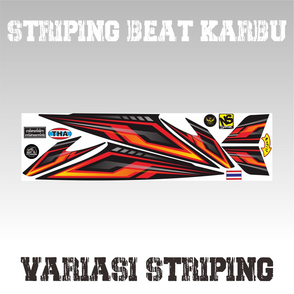 COD STRIPING BEAT KARBU OLD 2008 - 2012 - VARIASI STRIPING MOTOR BEAT KARBU 01 VARIASI
