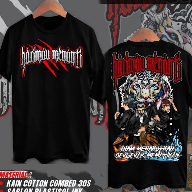 kaos PSHT harimau menanti plastisol