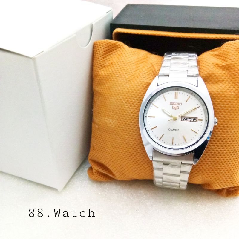 jam tangan wanita SEIKO tanggal + hari + box + baterai original.