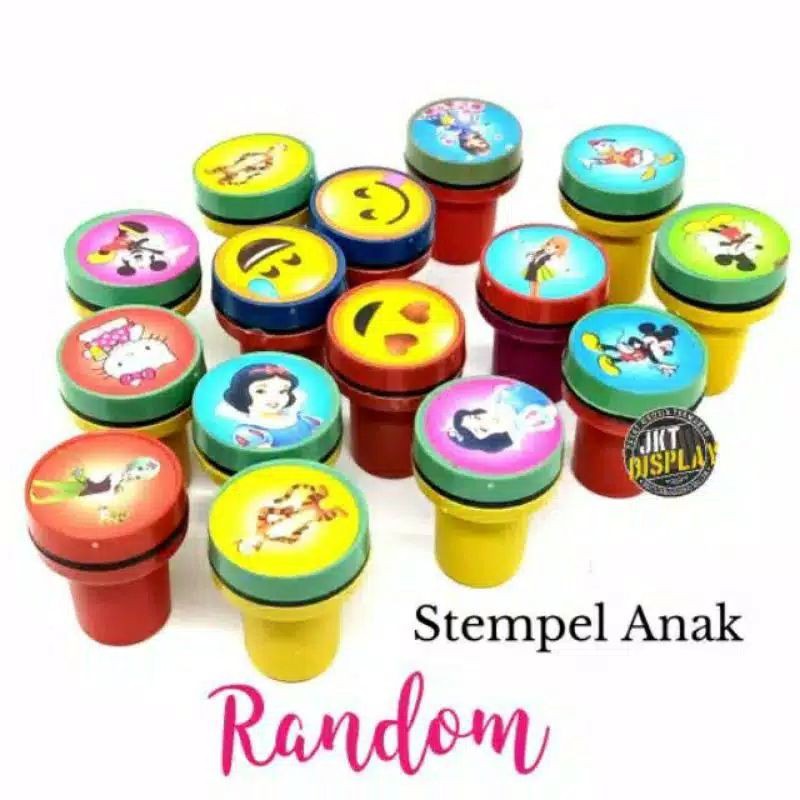 

C1 Stempel Tinta Kartun Anak | Mainan Edukasi Anak| Isi Ulang Tinta Warna