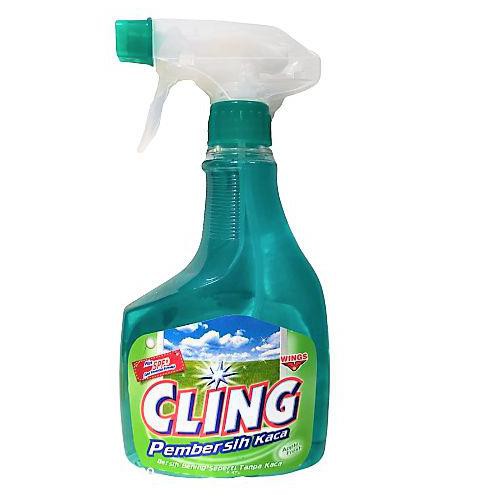 CLING Pembersih Kaca Apple Fresh Botol 440 mL