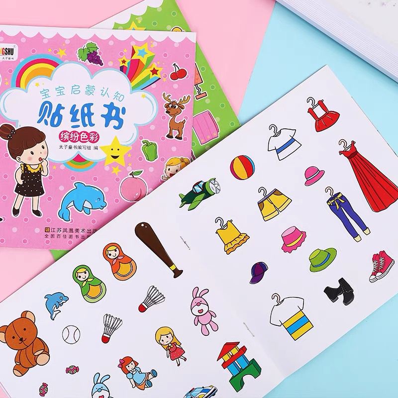 H Buku Stiker Anak Bermain main sensori sensory halus stimulasi belajar bermain Cerita