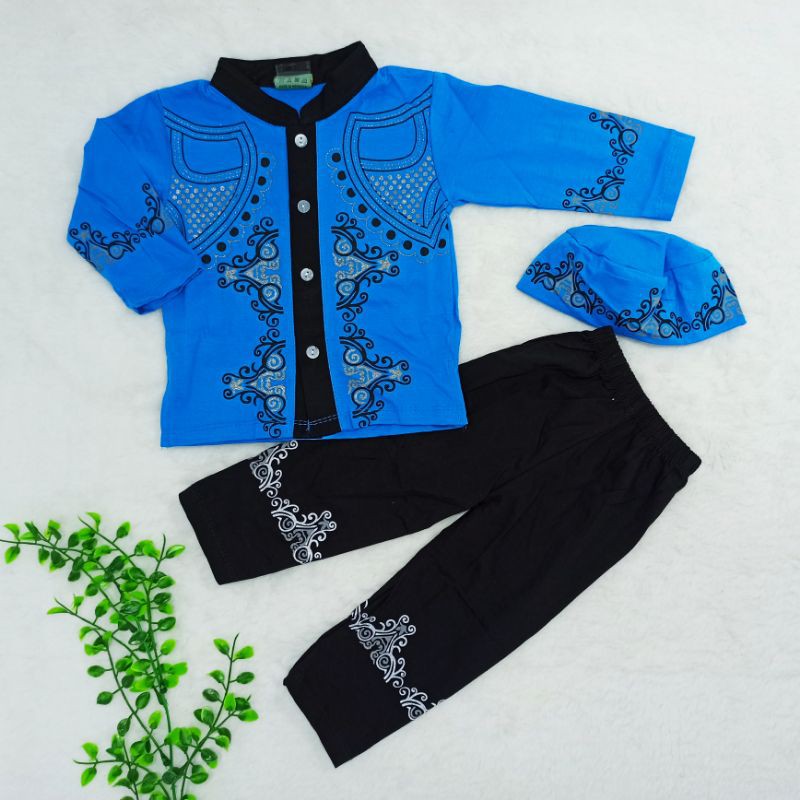 Baju Koko Anak Size 2-4tahun / Pakaian Anak Laki-laki / Baju Lebaran / Baju Muslim / Setelan Anak