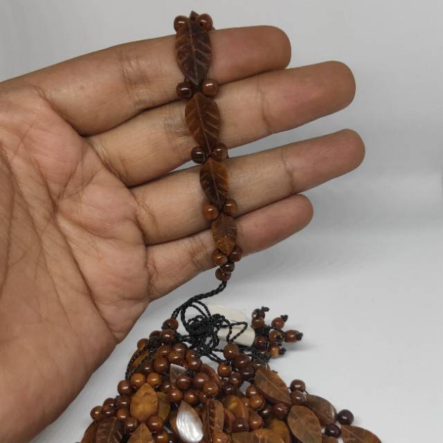 Gelang kaukah daun coklat / gelang kaokah / gelang koka / gelang kokka / gelang kaoka / gelang kauka