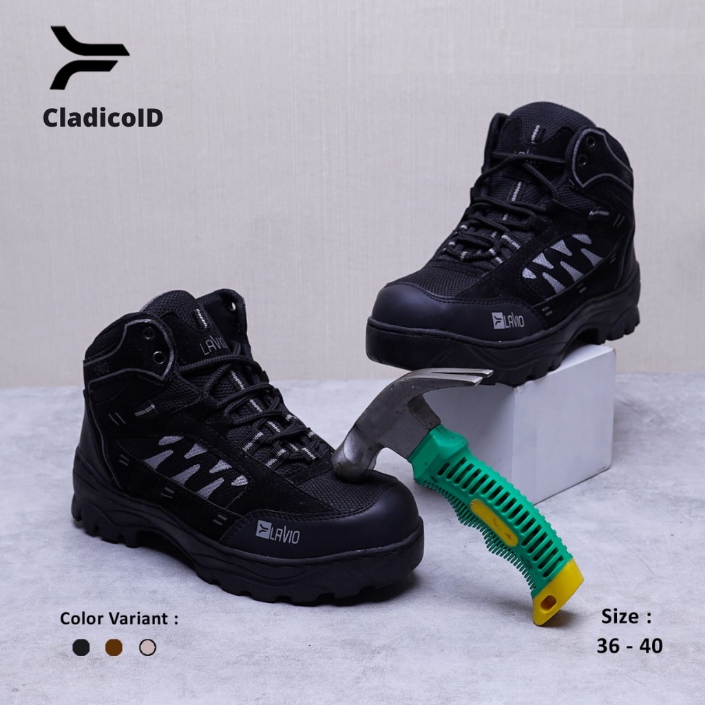 Safety Shoes Original Unisex Cowok Cewek Boots Ujung Besi Cocok Untuk Kerja Lapangan Outdoor Proyek Mendaki Gunung Sepatu Sefty