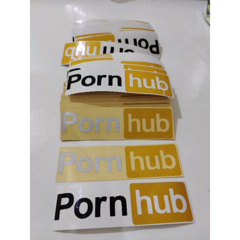 STICKER PORN HUB CUTTING