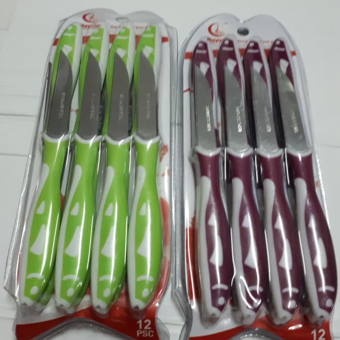 grosir  Pisau Kupas isi 12 pcs pisau set