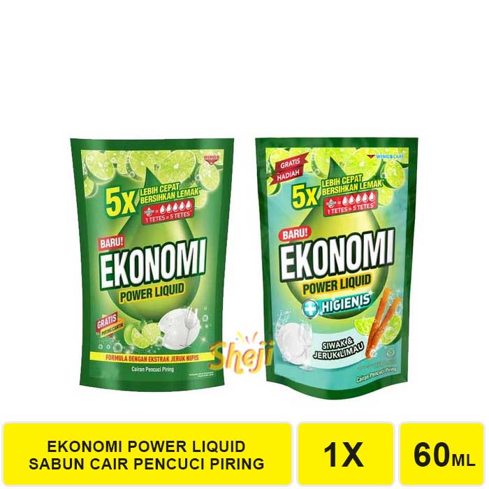 SABUN CUCI PIRING EKONOMI POWER LIQUID 60 ML