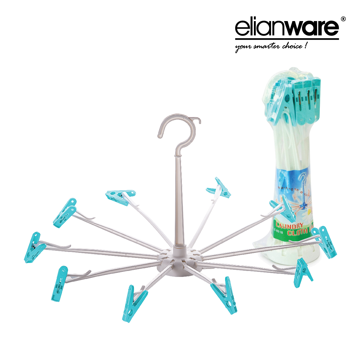ELIANWARE Kids Umbrella Hanging Clip, Baby Hanger, Jemuran Baju Bayi 10pcs