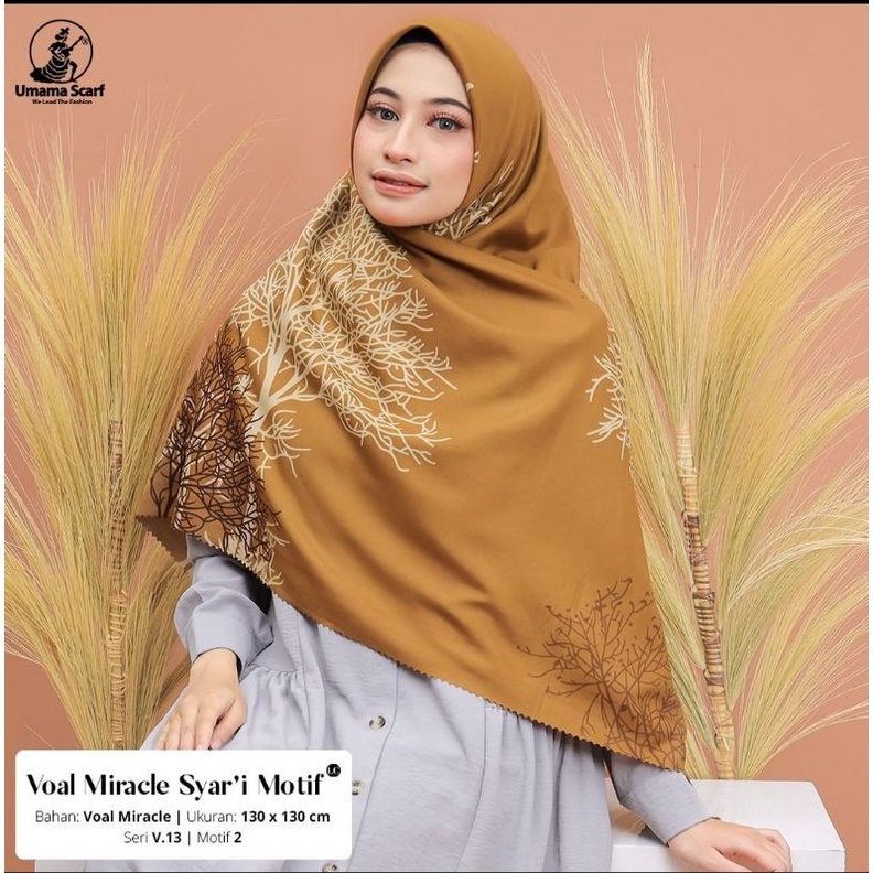 VOAL SYARI MOTIF UMAMA 130x130 WITH METAL LOGO(SERAGAMAN
