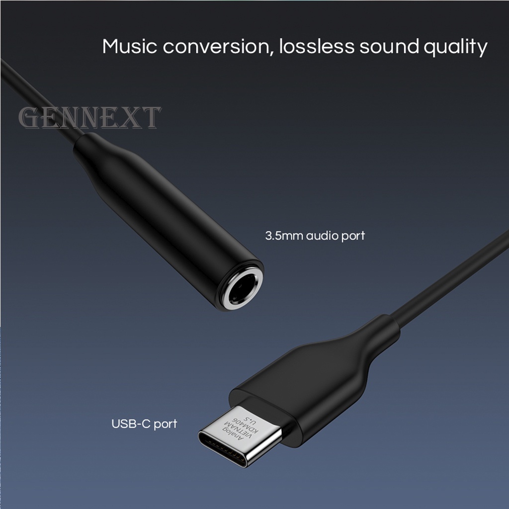 FA 3.5 to Type C Cable Adapter converter gennext Headphone Audio Jack 3.5mm audio aux earphone Splitter