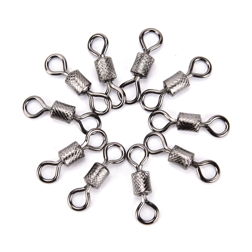 Konektor Swivel Kili-Kili Pancing Bahan Stainless Steel Tahan Lama 2 # 4 # 6 # 8 # 10 # 12 #