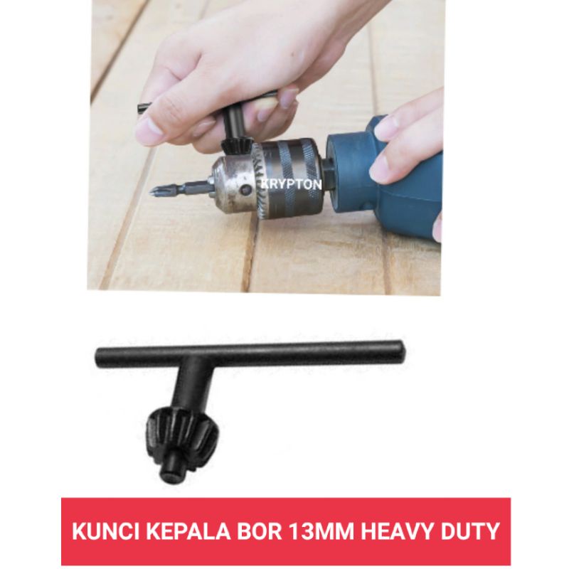 KUNCI KEPALA BOR 13MM HEAVY DUTY