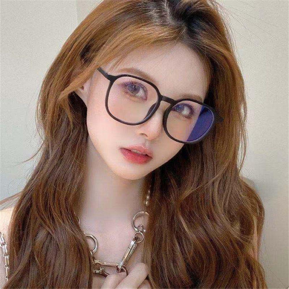 R-flower Discoloration Pink Kacamata Pria Wanita Portable Pelindung Mata Frame Optik