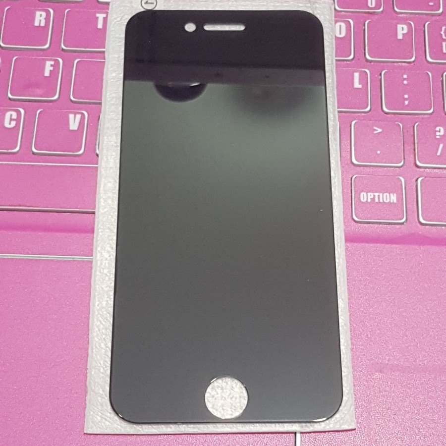 IPHONE 7/IPHONE 7 PLUS/7+/IPHONE 8/IPHONE 8 PLUS SPY PRIVACY FULL LEM FULL COVER, SCREEN GUARD GELAP