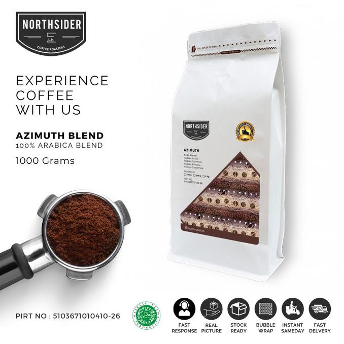 

[ COD ] BIJI KOPI ARABIKA AZIMUTH BLEND - 1KG NORTHSIDER ESPRESSO BLEND NEW Kode 448
