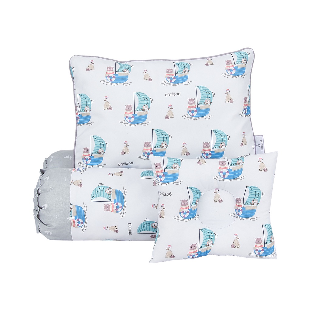 Bantal Guling Set Bayi + Bantal Peang Omiland Sailor Series