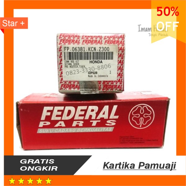 TERLARIS  Stang setang seher seker piston con rod kit GL Pro Neotech Megapro MP Tiger Federal