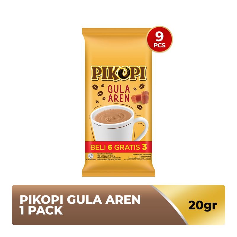 

Pikopi Gula Aren isi 9 × 22gr / Kopi / Kapal Api