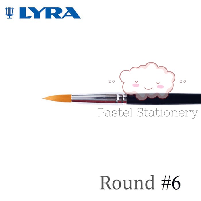 

Kuas Lukis Bulat Cat Air Minyak Akrilik Poster Lyra No. 6 - Watercolor Acrylic Round Paint Brush