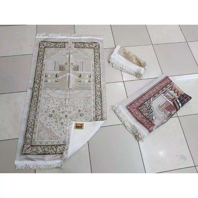 sajadah premium genova motif kabe turkey/sajadah seserahan