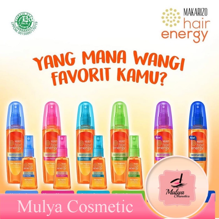 PARFUM DAN VITAMIN RAMBUT MAKARIZO HAIR ENERGY SCENTSATIONS HAIR FRAGRANCE