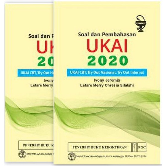 Original Buku Soal Dan Pembahasan UKAI 2020 UKAI CBT, Try Out Nasional, Try Out Internal